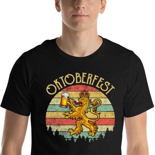 Oktoberfest German Beer Festival Vintage Lion Shirt