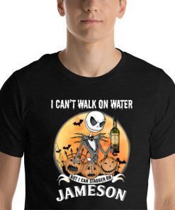 I Can't Walk On Water But I Can Stagger On Wild Turkey Whisky Jack Skellington Shirt