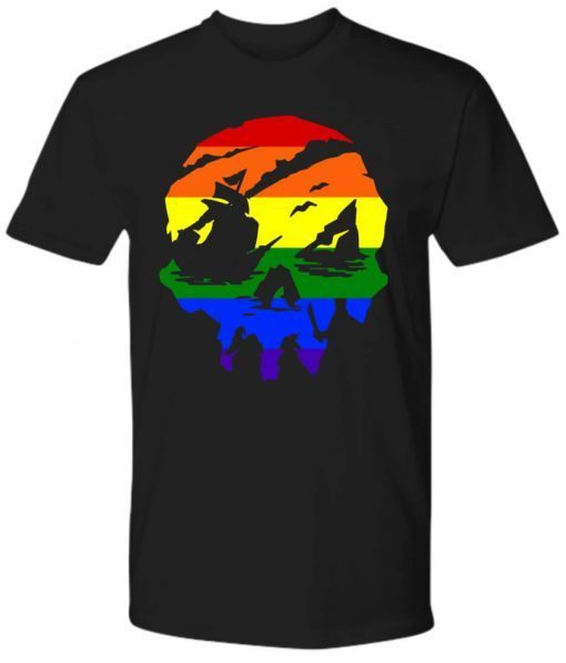 Sea of Thieves Skull Pride Rainbow T-Shirt