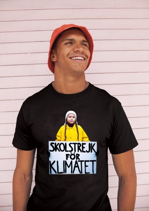 Greta Thunberg Skolstrejk For Klimatet T Shirt