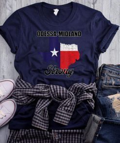 Odessa Midland StrongTexas Map T-Shirt