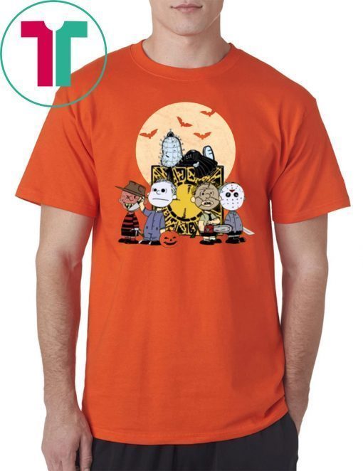 Pinhead Snoopy And Horror Peanuts Friends Halloween T-Shirt