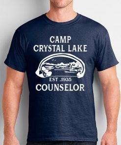 Camp Crystal Lake Camping Vintage Horror Novelty 2019 T-Shirt