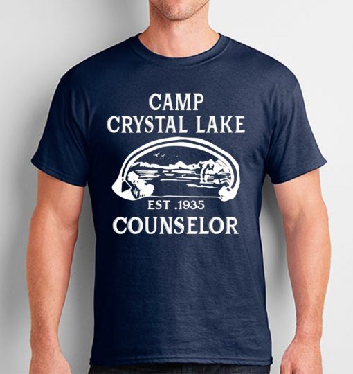 Camp Crystal Lake Camping Vintage Horror Novelty 2019 T-Shirt