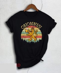 Oktoberfest German Beer Festival Vintage Lion Shirt