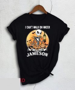 I Can't Walk On Water But I Can Stagger On Wild Turkey Whisky Jack Skellington Shirt