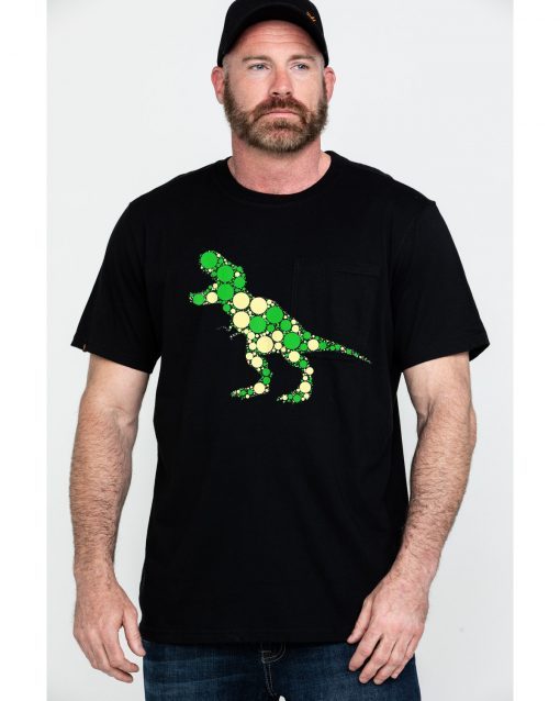 Green polka dot t-rex dinosaur international dot day Funny T-Shirt