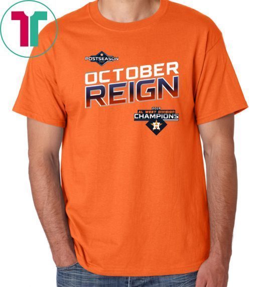 October Reign Astros Champions Orange T Shirt