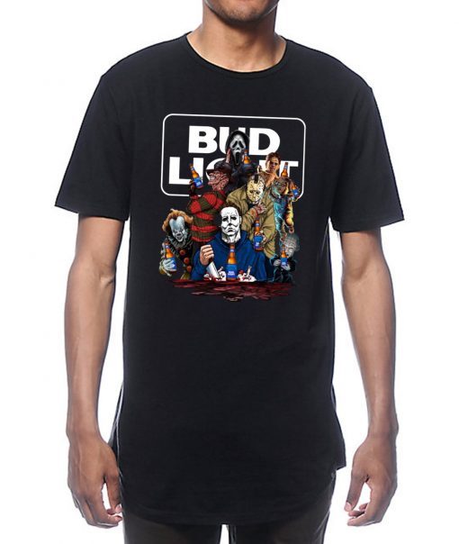 Horror Characters Bud Light T-Shirt