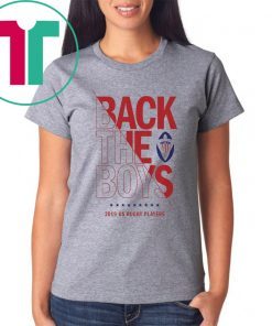 Womens Back the Boys 2019 USA Rugby Players Squad T-Shirt