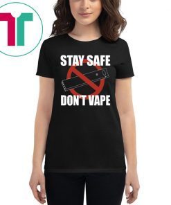 Mens Stay Safe Don't Vape Shirt