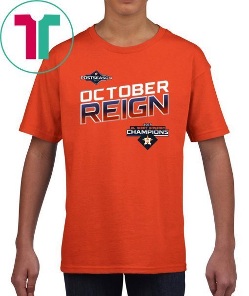 Offcual October Reign Astros Champions Orange T-Shirt