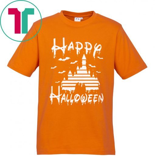 Happy Halloween Disney Castle Funny T-Shirt