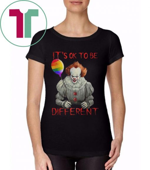 IT pennywise it's ok to be different lgbt pride T-Shirt