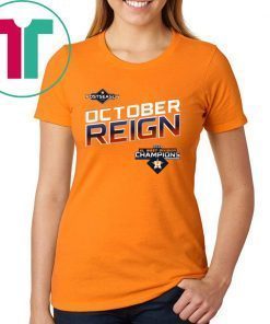 Offcual October Reign Astros Champions Orange T-Shirt