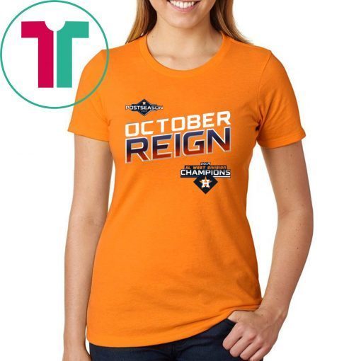 Offcual October Reign Astros Champions Orange T-Shirt