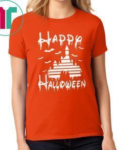 Happy Halloween Disney Castle Funny T-Shirt