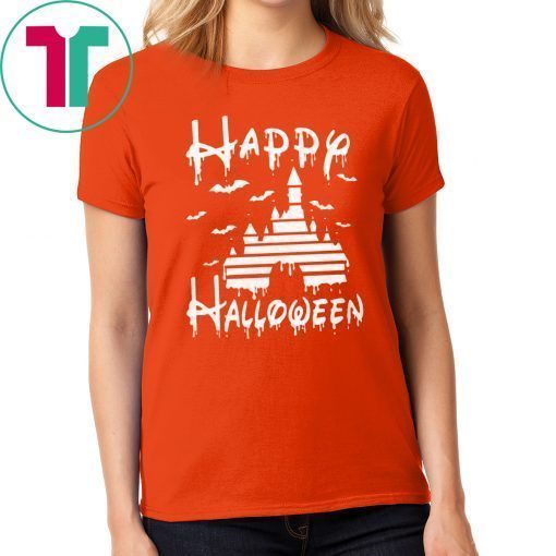 Happy Halloween Disney Castle Funny T-Shirt