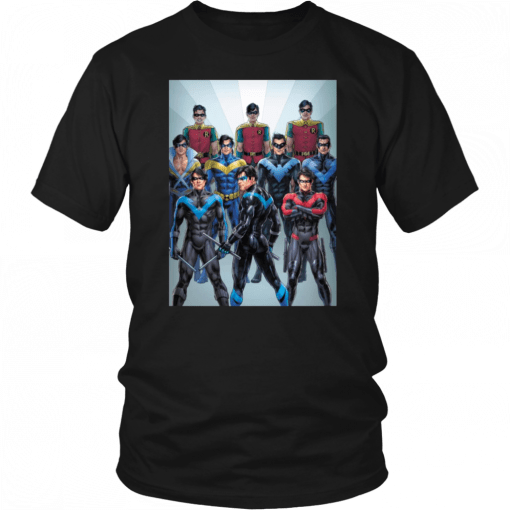 80th Anniversary The Nightwing Dick Grayson Through The Decades T-Shirt