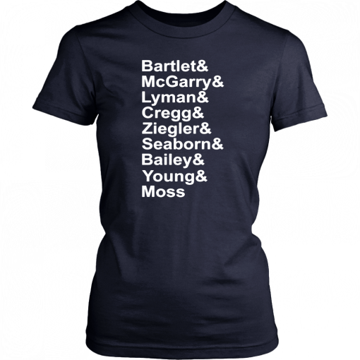 Bartlet Mcgarry Lyman Cregg The West Wing Gift T-Shirt