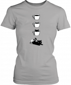 Black cat Coffee Cat T-Shirt