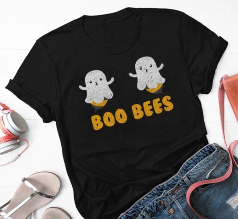 Boo Bees Funny Halloween T-Shirt, Halloween T-Shirt Gift, Short-Sleeve ...