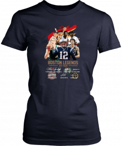 Boston legends est 1630 signatures T-Shirt