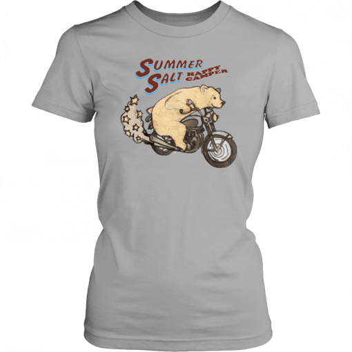 Summer salt merch happy camper bear Unisex T-Shirt