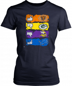 Chicago bears minnesota vikings detroit lions and green bay packers T-Shirt