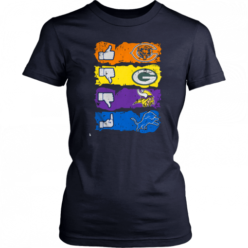 Chicago bears minnesota vikings detroit lions and green bay packers T-Shirt