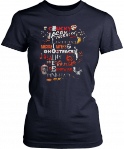 Chucky Jason Voorhees Leatherface Michael Myers Ghostface T-Shirt