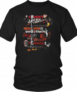 Chucky Jason Voorhees Leatherface Michael Myers Ghostface T-Shirt