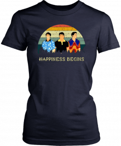 Cool Brothers Happiness Begins Vintage 2019 T-Shirt