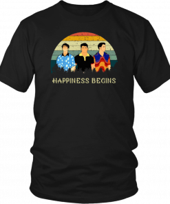 Cool Brothers Happiness Begins Vintage 2019 T-Shirt