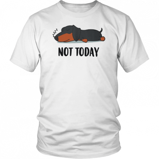 Dachshund not today T-Shirt