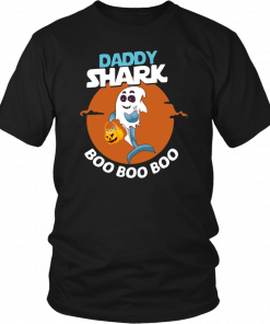 Daddy Shark Boo Boo Boo Shark Ghost Halloween Shirt