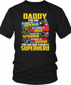 Father's Day, Marvel, Fathers Day Ironman Funny Daddy Superhero T-Shirt