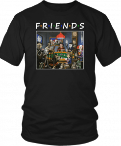 Friends Horror Halloween playing card Funny T-Shirt