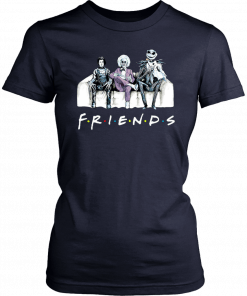 Friends tv show beetlejuice edward scissorhands and jack skellington T-Shirt