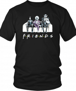 Friends tv show beetlejuice edward scissorhands and jack skellington T-Shirt