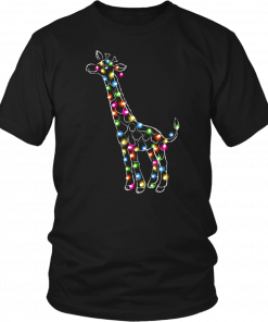 Giraffe christmas lights T-Shirt