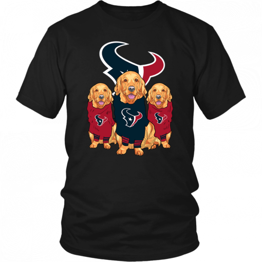 Golden Retriever Houston Texans T-Shirt