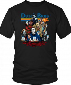 Halloween Horror Michael Myers Jason It Dutch Bros Coffee T-Shirt