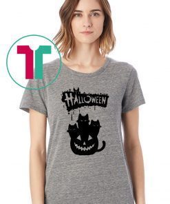 Halloween Pumpkin Cats shirt