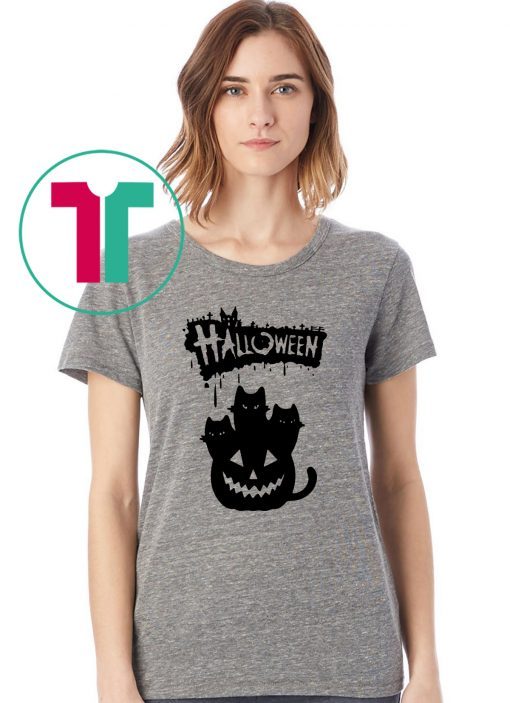 Halloween Pumpkin Cats shirt