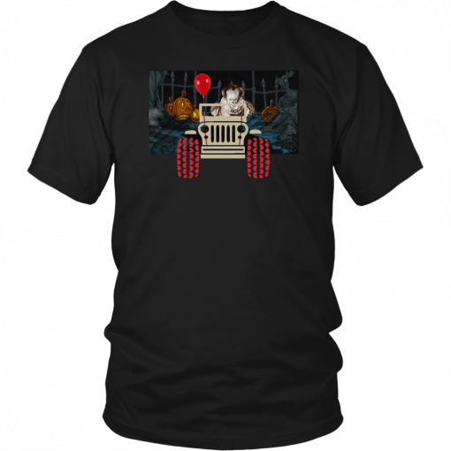 Halloween pennywise and jeep T-Shirt