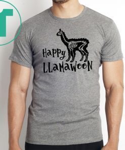 Happy llamaween Funny Halloween Shirt