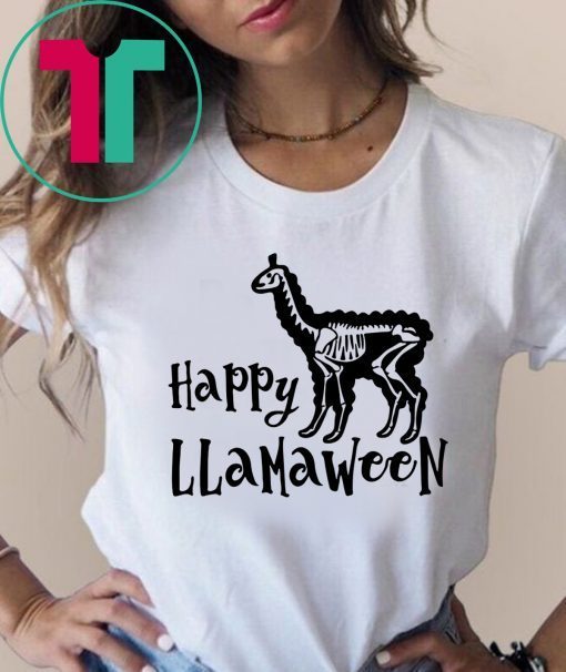 Happy llamaween Funny Halloween Shirt