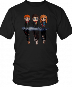 Harry Potter Characters Chibi Water Mirror Reflection T-Shirt