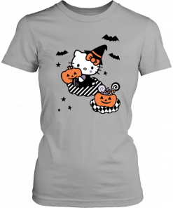 Hello Kitty Trick or Treat Halloween Funny T-Shirt